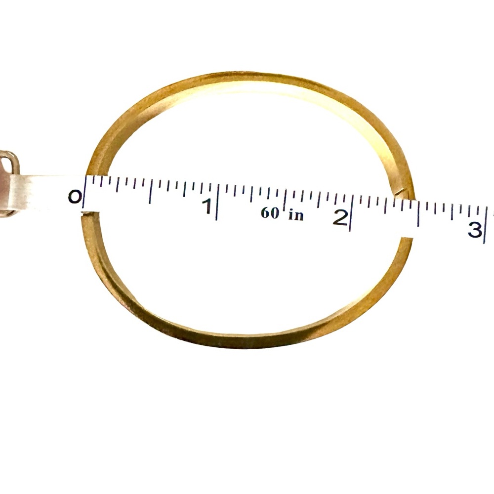 ⭐️ 5 for $25 Gold Tone Bangle Bracelet with Glass Crystals - Picture 6 of 6